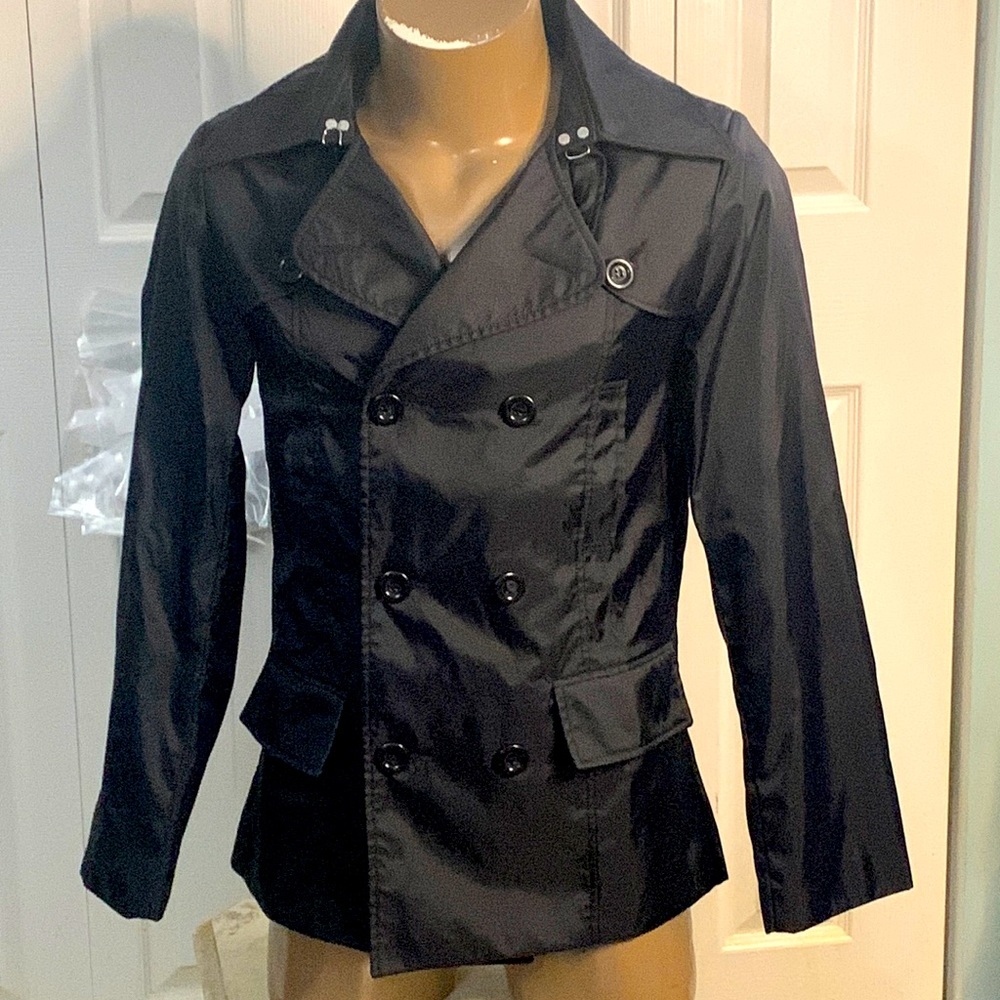 New Black Vancouver Pea Jacket by Andres Velasco H942